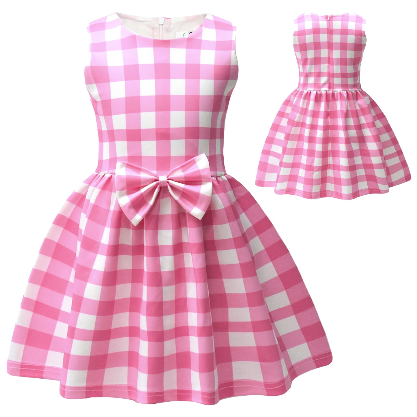 Girls Barbie Pink Dress KIds Princess Wedding Dresses Kids Birthday Party Halloween Dress Clothes